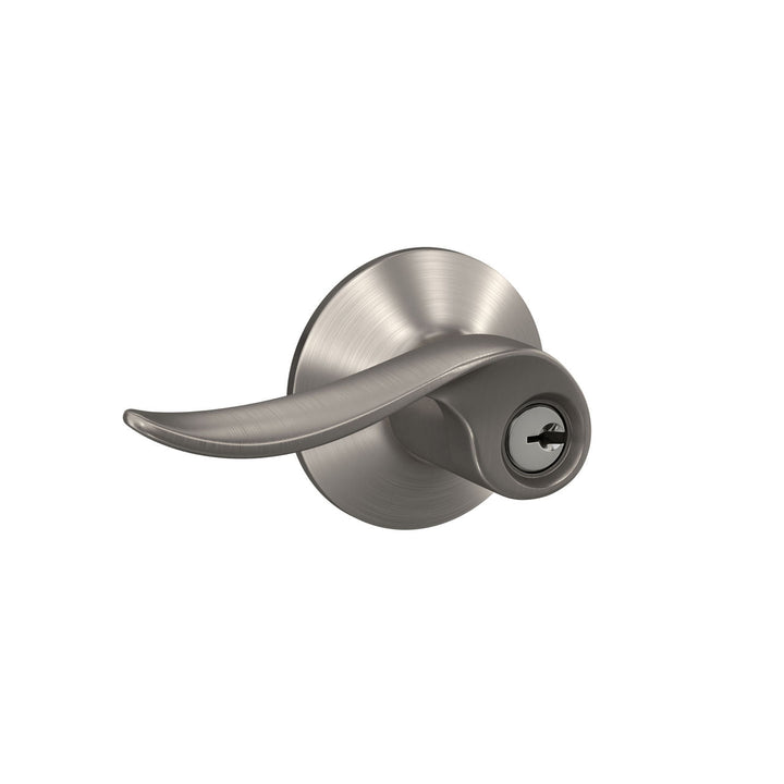 Schlage Sacramento Satin Nickel Keyed Entry Door Lever
