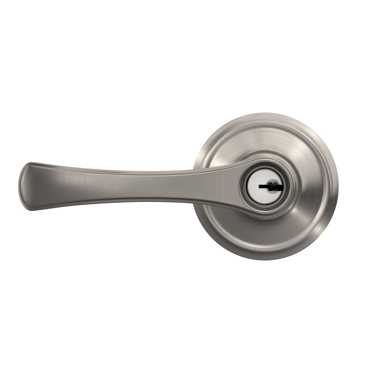 Schlage Avila Aged Bronze Entry Lever, Grade 2, 2-3/4 in Backset