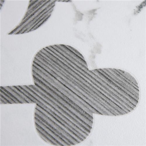 Llama Arte Loire Silver 9-3/4 in. x 9-3/4 in. Porcelain Floor and Wall Tile (10.88 sq. ft./Case)