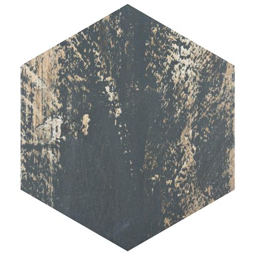 Merola Tile Gaugin Hex Catan Shadow 8-5/8 in. x 9-7/8 in. Porcelain Floor and Wall Tile (11.56 sq. ft. per case)