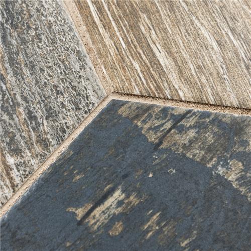 Merola Tile Gaugin Hex Catan Shadow 8-5/8 in. x 9-7/8 in. Porcelain Floor and Wall Tile (11.56 sq. ft. per case)