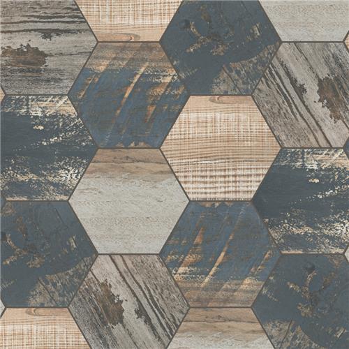Merola Tile Gaugin Hex Catan Shadow 8-5/8 in. x 9-7/8 in. Porcelain Floor and Wall Tile (11.56 sq. ft. per case)