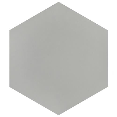 Merola Tile Textile Hex Silver 8-5/8 in. x 9-7/8 in. Porcelain Floor and Wall Tile (11.56 sq. ft. per case)