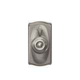 Schlage Camelot Satin Nickel Electronic Keypad Door Lock with Georgian Knob and Flex Lock