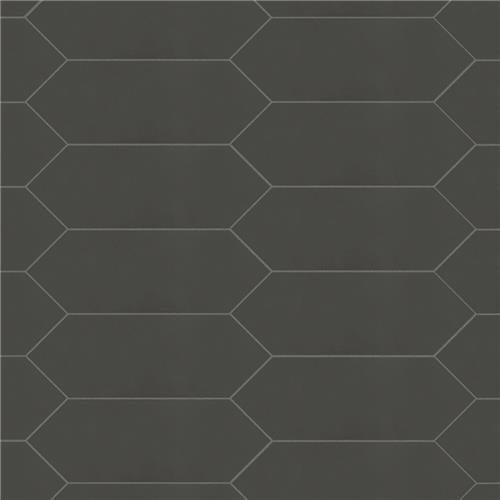 Merola Tile Kite Black 4 in. x 11-3/4 in. Porcelain Floor and Wall Subway Tile (11.81 sq. ft. / Case)