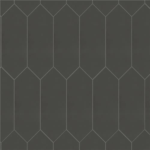 Merola Tile Kite Black 4 in. x 11-3/4 in. Porcelain Floor and Wall Subway Tile (11.81 sq. ft. / Case)