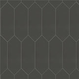 Merola Tile Kite Black 4 in. x 11-3/4 in. Porcelain Floor and Wall Subway Tile (11.81 sq. ft. / Case)