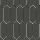 Merola Tile Kite Black 4 in. x 11-3/4 in. Porcelain Floor and Wall Subway Tile (11.81 sq. ft. / Case)