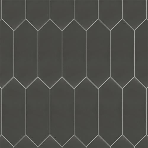 Merola Tile Kite Black 4 in. x 11-3/4 in. Porcelain Floor and Wall Subway Tile (11.81 sq. ft. / Case)