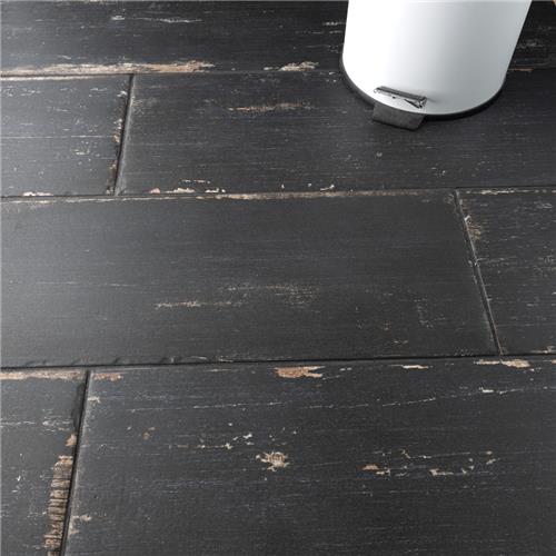 Merola Tile Retro Nero 8-1/4 in. x 23-1/2 in. Porcelain Floor and Wall Tile (11.12 sq. ft./Case)