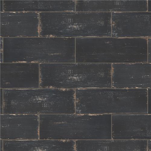 Merola Tile Retro Nero 8-1/4 in. x 23-1/2 in. Porcelain Floor and Wall Tile (11.12 sq. ft./Case)