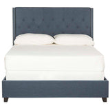 Safavieh Winslet Navy Full Upholstered Bed