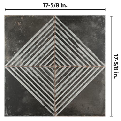 Merola Tile Kings Rombos 17-5/8 in. x 17-5/8 in. Ceramic Floor/Wall Tile