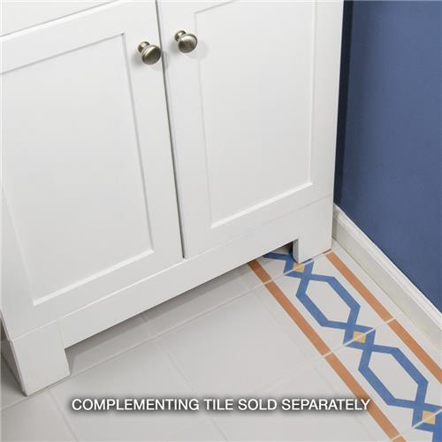 Merola Tile Revival White 7-3/4 in. x 7-3/4 in. Ceramic Floor and Wall Tile