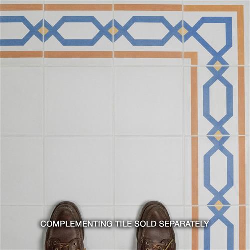 Merola Tile Revival White 7-3/4 in. x 7-3/4 in. Ceramic Floor and Wall Tile