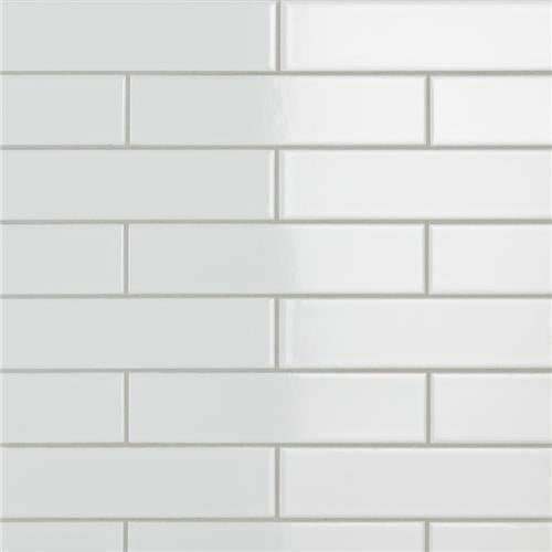 Merola Tile Metro Soho Glossy White 1-3/4 in. x 7-3/4 in. Porcelain Floor and Wall Subway Tile (1 sq. ft./Pack)