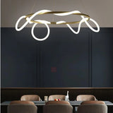 DLSS Lighting Flexible Modern Chandelier LED Fabric Nylon Long Soft Line Lamp Pendant Lighting