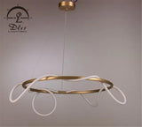 DLSS Lighting Flexible Modern Chandelier LED Fabric Nylon Long Soft Line Lamp Pendant Lighting