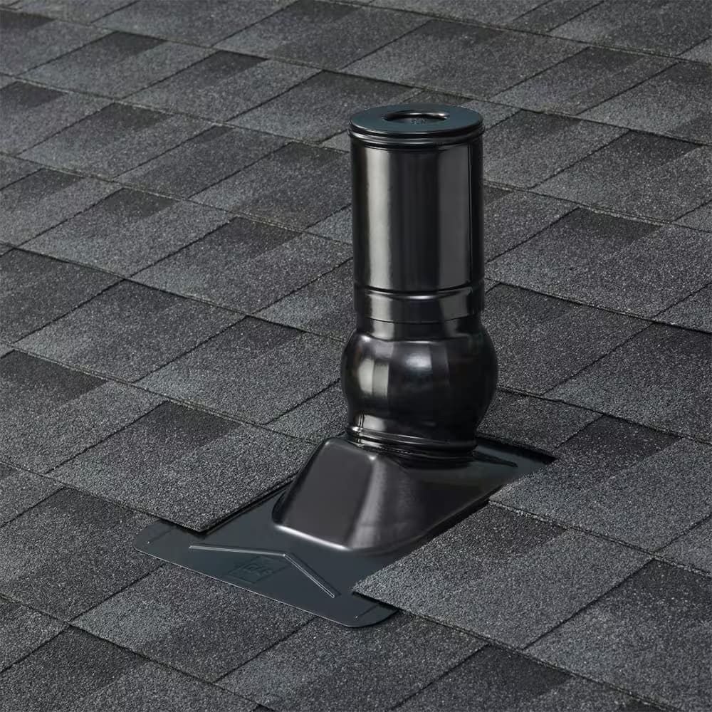 GAF Master Flow Pivot Pipe Boot Flashing Black 1-1/2" & 2"