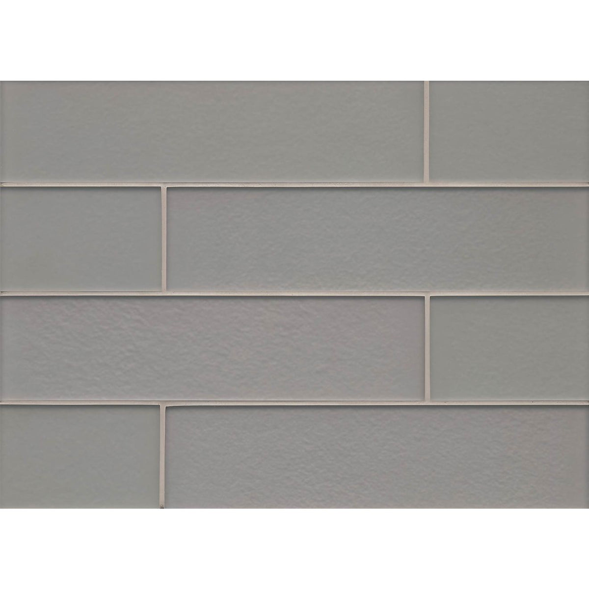 Bedrosians Manhattan Platinum 4-in x 8-in Glass Mosaic Tile Sample