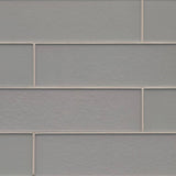 Bedrosians Manhattan Platinum 4-in x 4-in Glass Mosaic Tile Sample
