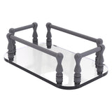 Allied Brass Vanity Top Glass Guest Towel Tray in Satin Nickel