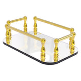 Allied Brass Vanity Top Glass Guest Towel Tray in Satin Nickel