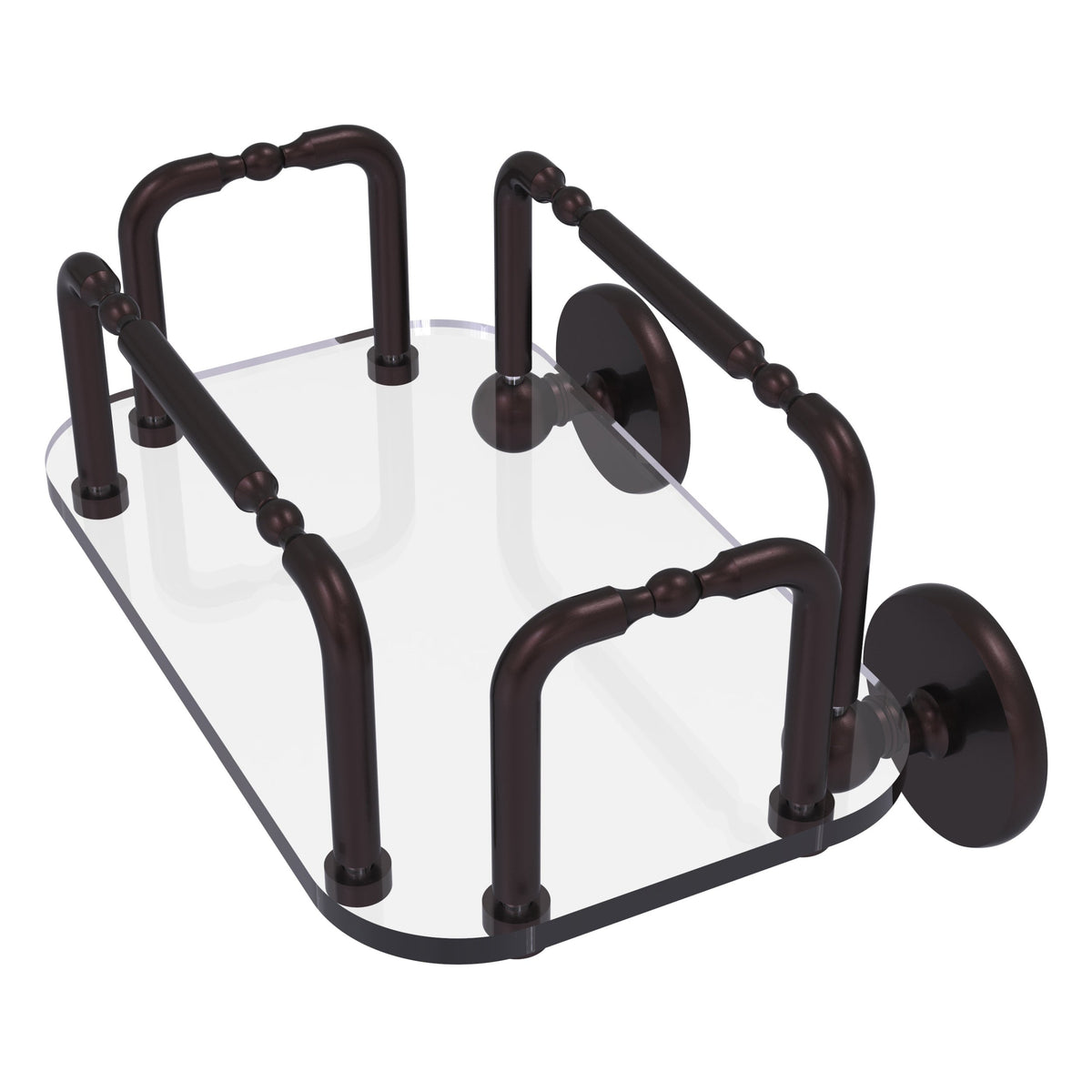 Allied Brass Skyline Wall Mounted Guest Towel Holder in Matte Black
