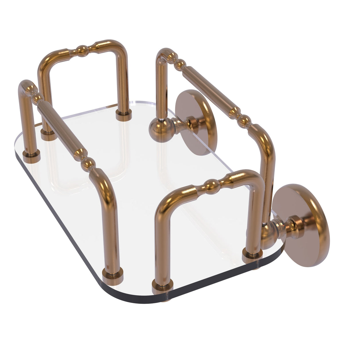 Allied Brass Skyline Wall Mounted Guest Towel Holder in Polished Chrome