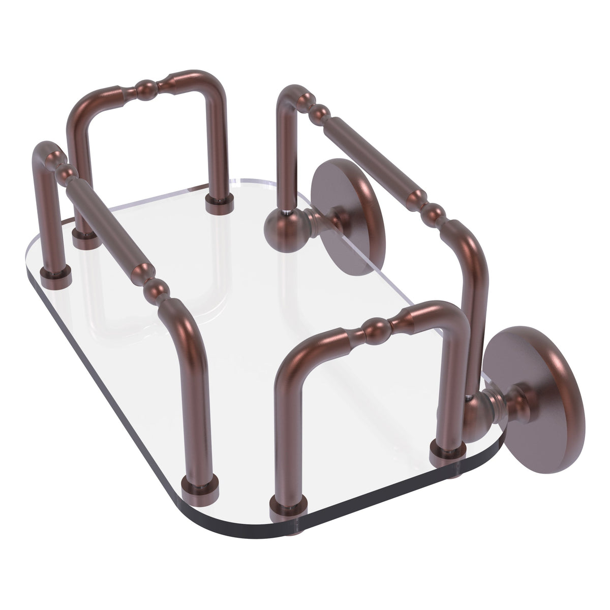 Allied Brass Skyline Wall Mounted Guest Towel Holder in Matte Black