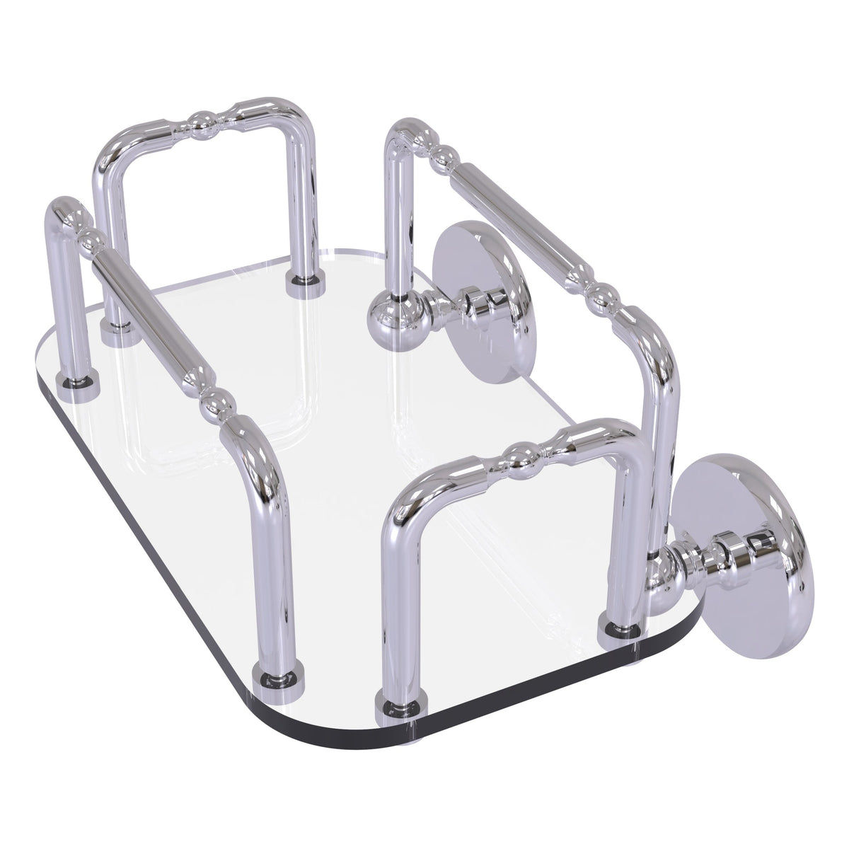 Allied Brass Skyline Wall Mounted Guest Towel Holder in Matte Black