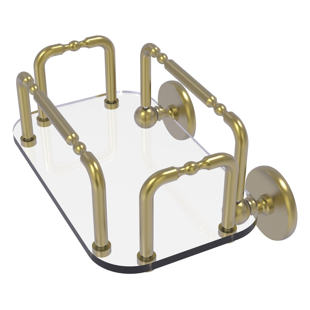 Allied Brass Skyline Wall Mounted Guest Towel Holder in Matte Black
