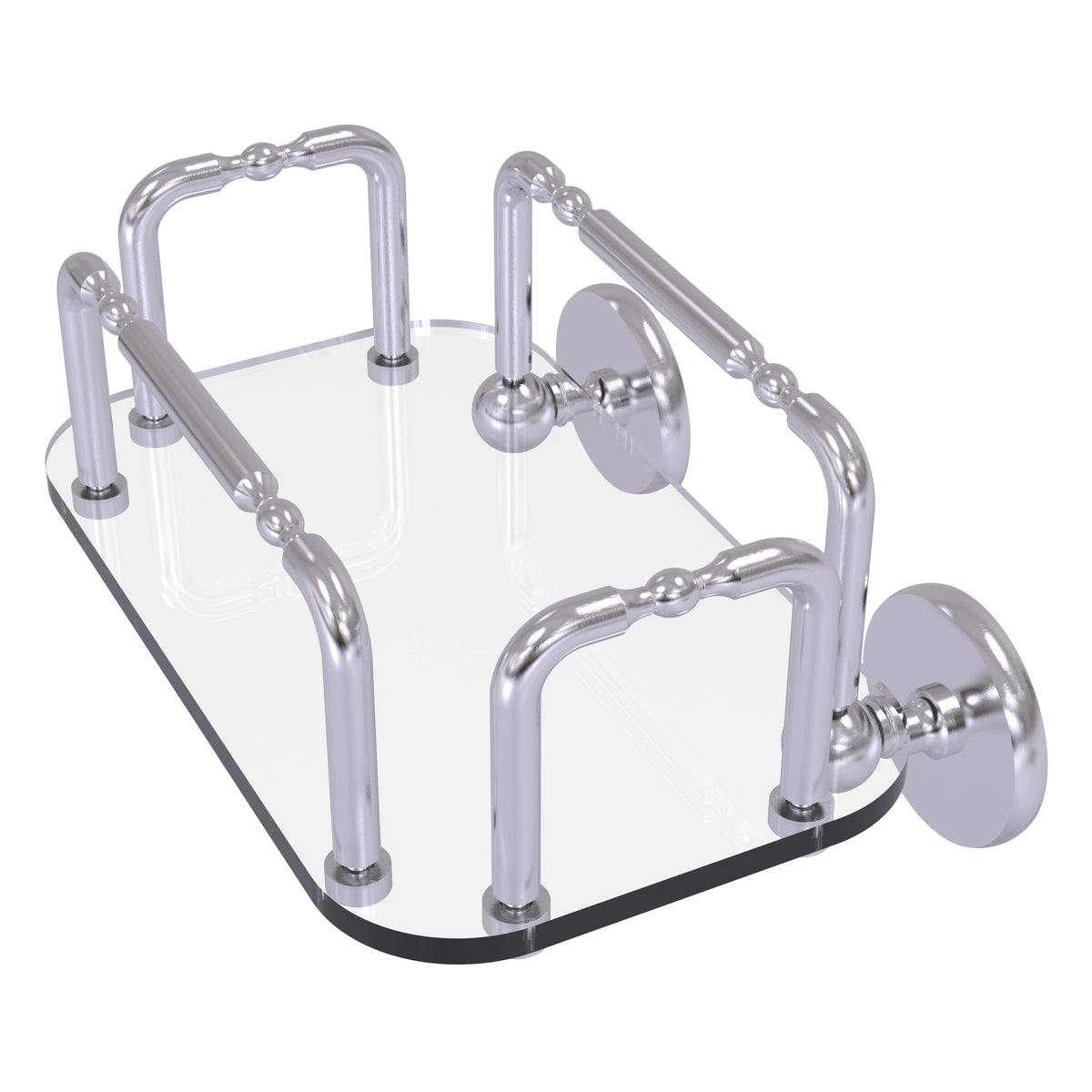 Allied Brass Skyline Wall Mounted Guest Towel Holder in Matte Black