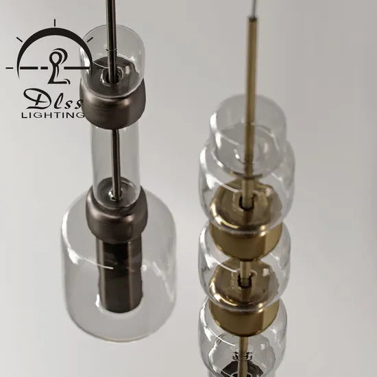 DLSS GU10 Modern Bead Style Pendant Light Chandelier for Bedroom