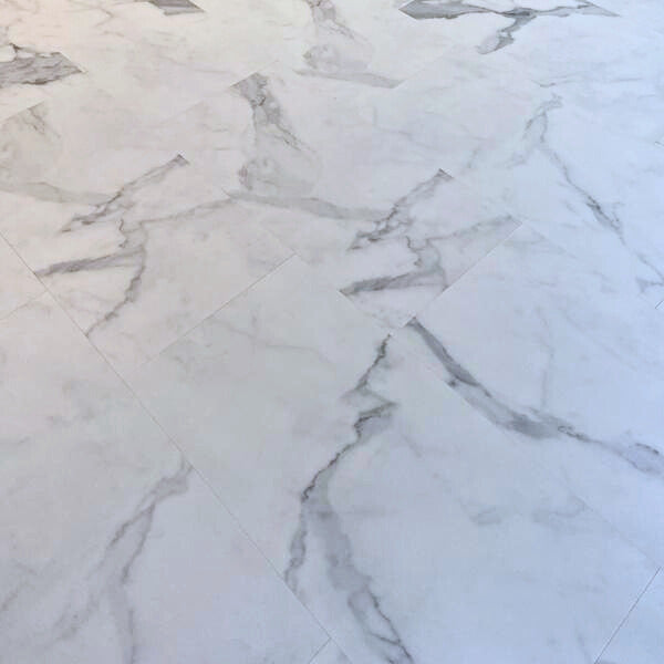(Sample) Glacier Calacatta Marble Vinyl Tile