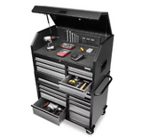 Gladiator Premier 41-in W x 63-in H 15 Friction Stainless Steel Tool Chest Combo (Silver)