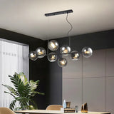DLSS LIGHTING Glass Iron E27 Fixture Shade Lamp Chandelier for Indoor Hotel Pendant Lighting