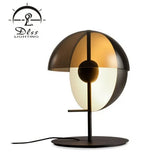 DLSS Lighting Glass Shade Art Lamp Bedside Decorative Table Lamp