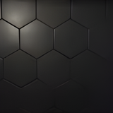 Glassel Nero Hexagon 9 in. x 10 in. Matte Porcelain Stone Look Floor and Wall Tile (6.89 sq. ft./Case)