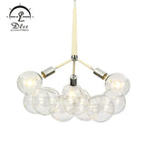 DLSS Lighting Globe Bubble Glass Chandelier Lamp for Hotel Restaurant with E27