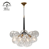 DLSS Lighting Globe Bubble Glass Chandelier Lamp for Hotel Restaurant with E27