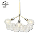 DLSS Lighting Globe Bubble Glass Chandelier Lamp for Hotel Restaurant with E27