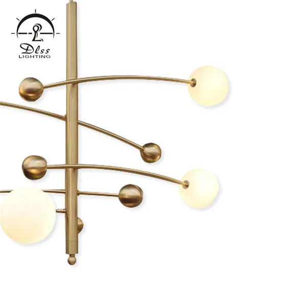 DLSS Lighting Gold Metal Modern Style Chandelier Lamp with G9 Pendant Lighting