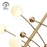 DLSS Lighting Gold Metal Modern Style Chandelier Lamp with G9 Pendant Lighting