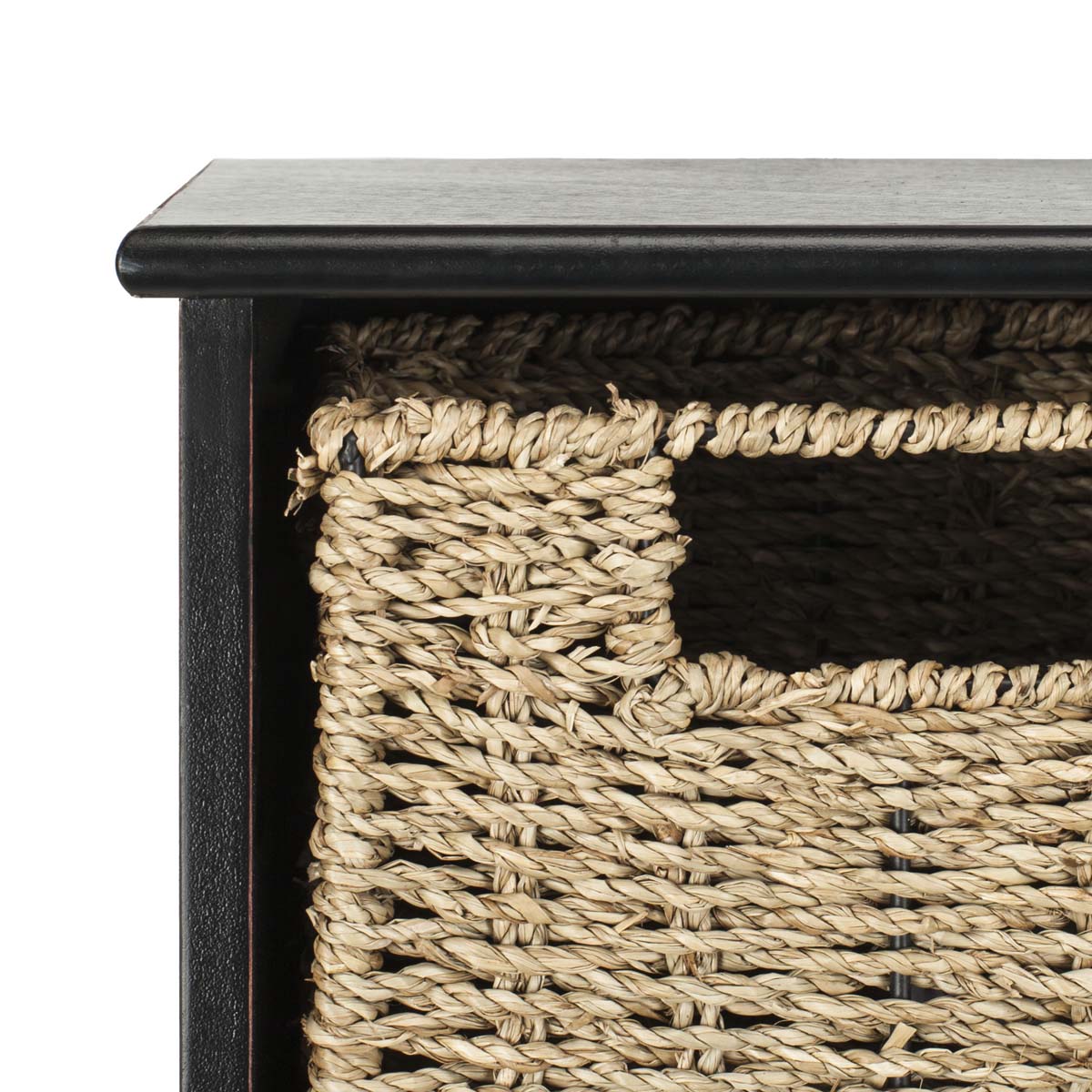Safavieh Finley Hanging 3 Basket Wall Rack (Black) - 28" x 7.8" x 12"