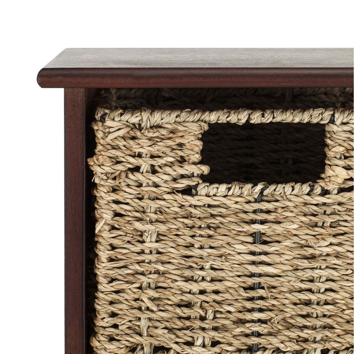 Safavieh Finley Hanging 3 Basket Wall Rack (Cherry, 28" x 7.8" x 12")