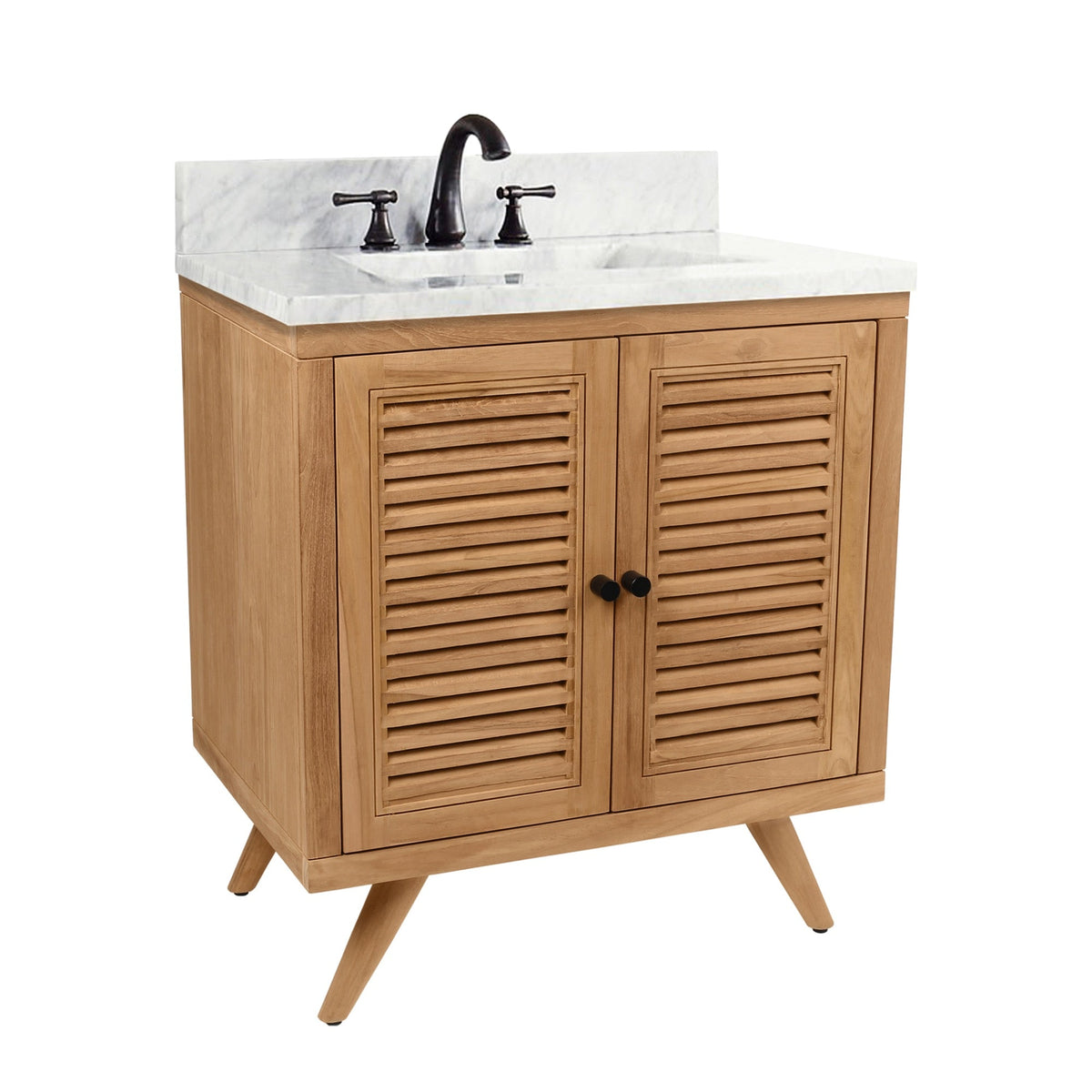 Avanity Harper 30-in Natural Teak Bathroom Vanity Cabinet