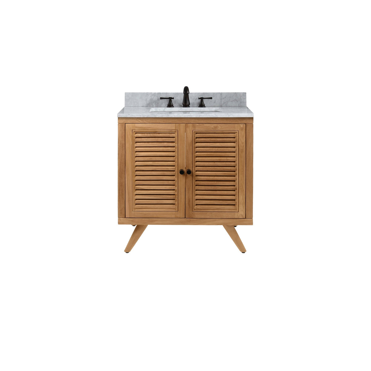 Avanity Harper 30-in Natural Teak Bathroom Vanity Cabinet