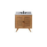 Avanity Harper 30-in Natural Teak Bathroom Vanity Cabinet