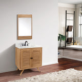Avanity Harper 30-in Natural Teak Bathroom Vanity Cabinet